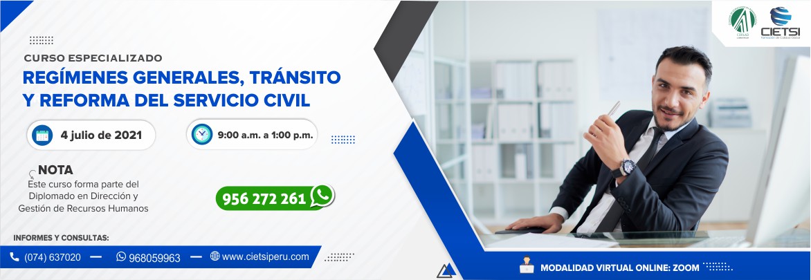 curso especializado regImenes generales  trAnsito y reforma del servicio civil 2021